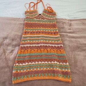 Colorful Crochet Dress